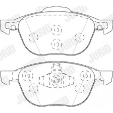 573753J JURID Комплект гальмівних колодок дисковий гальм