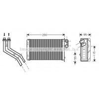 RT6227 AVA QUALITY COOLING Теплообмінник обігрів салону