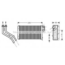 RT6227 AVA QUALITY COOLING Теплообмінник обігрів салону