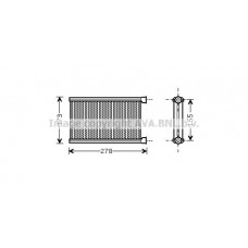 BW6344 AVA QUALITY COOLING Теплообмінник обігрів салону