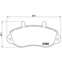 P 68 025 BREMBO Комплект гальмівних колодок дисковий гальм