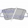 LP2195 DELPHI Комплект гальмівних колодок дисковий гальм
