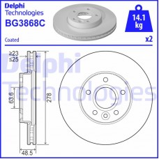 BG3868C DELPHI Гальмівний диск