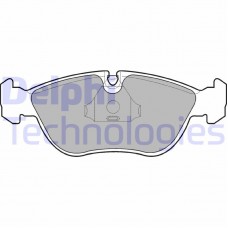 LP839 DELPHI Комплект гальмівних колодок дисковий гальм