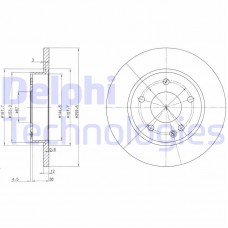 BG3394 DELPHI Гальмівний диск