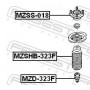 MZSS-018 FEBEST Опора стійки амортизатора