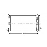 MT2201 AVA QUALITY COOLING Радіатор охолодження двигуна