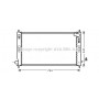 MT2201 AVA QUALITY COOLING Радіатор охолодження двигуна
