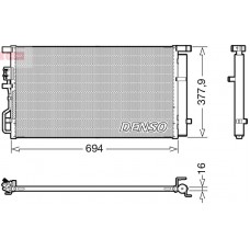 DCN41019 DENSO Конденсатор кондиціонера