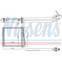 707217 NISSENS Теплообмінник обігрів салону