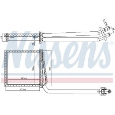 707217 NISSENS Теплообмінник обігрів салону