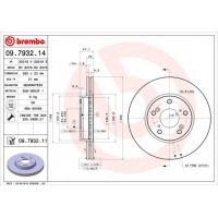 09.7932.11 BREMBO Гальмівний диск