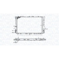350213189900 MAGNETI MARELLI Радіатор охолодження двигуна