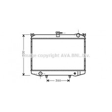 DN2041 AVA QUALITY COOLING Радіатор охолодження двигуна