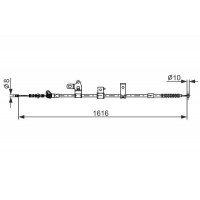 1 987 482 307 BOSCH Тросик, cтояночный тормоз