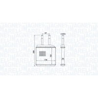 350218420000 MAGNETI MARELLI Теплообмінник обігрів салону