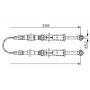 1 987 477 651 BOSCH Тросик, cтояночный тормоз