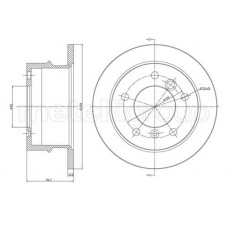 23-0491 METELLI Гальмівний диск