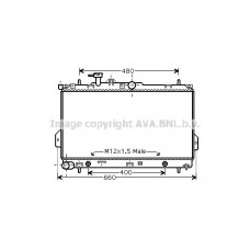 HY2096 AVA QUALITY COOLING Радіатор охолодження двигуна