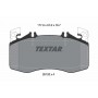 2612801 TEXTAR Комплект гальмівних колодок дисковий гальм
