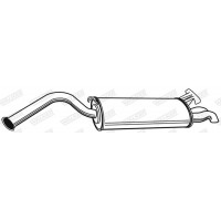 21205 WALKER Глушник вихлопних газів кінцевий