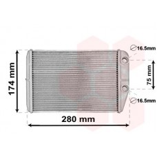 17006410 VAN WEZEL Теплообмінник обігрів салону