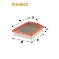WA9863 WIX FILTERS Повітряний фільтр