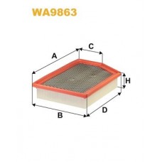 WA9863 WIX FILTERS Повітряний фільтр
