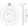 8DD 355 115-291 HELLA PAGID Гальмівний диск