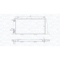 350213406000 MAGNETI MARELLI Радіатор охолодження двигуна