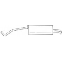 22638 SIGAM Глушник вихлопних газів кінцевий