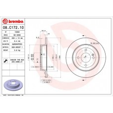 08.C172.10 BREMBO Гальмівний диск