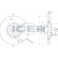 78BD3615-2 ICER Гальмівний диск