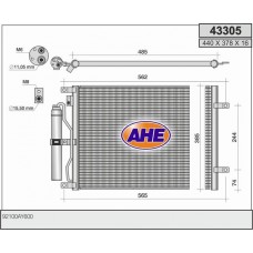 43305 AHE Конденсатор кондиціонера