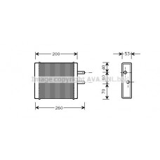 KA6009 AVA QUALITY COOLING Теплообмінник обігрів салону