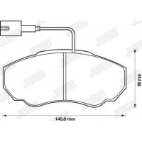 573113J JURID Комплект гальмівних колодок дисковий гальм