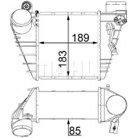 CI 22 000S MAHLE Интеркулер