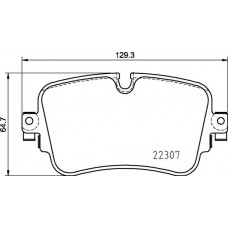 P 85 161 BREMBO Комплект гальмівних колодок дисковий гальм