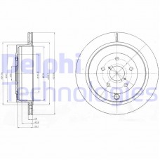 BG4267 DELPHI Гальмівний диск