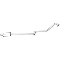 38417 SIGAM Середній глушник вихлопних газів