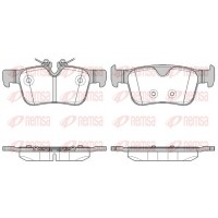 1551.10 REMSA Комплект гальмівних колодок дисковий гальм