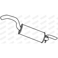 18985 WALKER Глушник вихлопних газів кінцевий