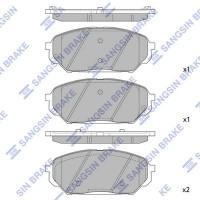 SP1203 Hi-Q Комплект гальмівних колодок дисковий гальм
