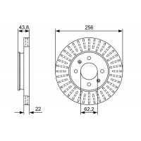 0 986 479 W05 BOSCH Гальмівний диск