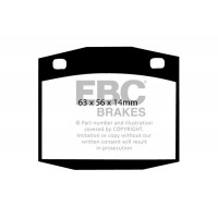 DP201 EBC Brakes Комплект гальмівних колодок дисковий гальм