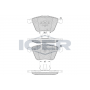 181652 ICER Комплект гальмівних колодок дисковий гальм