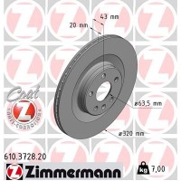 610.3728.20 ZIMMERMANN Гальмівний диск