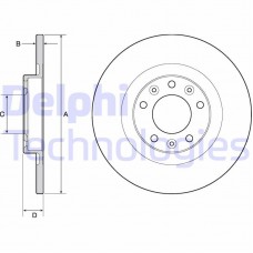 BG4662C DELPHI Гальмівний диск