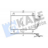 358735 KALE OTO RADYATÖR Конденсатор кондиціонера