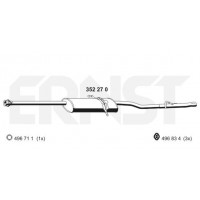 351270 ERNST Глушник вихлопних газів кінцевий